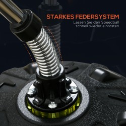 Säädettävä vapaasti seisova nyrkkeilypallo 147–165 cm, täytettävä jalusta, keinonahka, musta/punainen/valkoinen