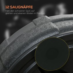 Säädettävä vapaasti seisova nyrkkeilypallo 147–165 cm, täytettävä jalusta, keinonahka, musta/punainen/valkoinen