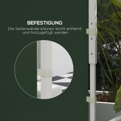 Puutarhateltan seinät 3x3 m / 3x6 m, 2 kpl, 210D Oxford-polyesteri, vihreä