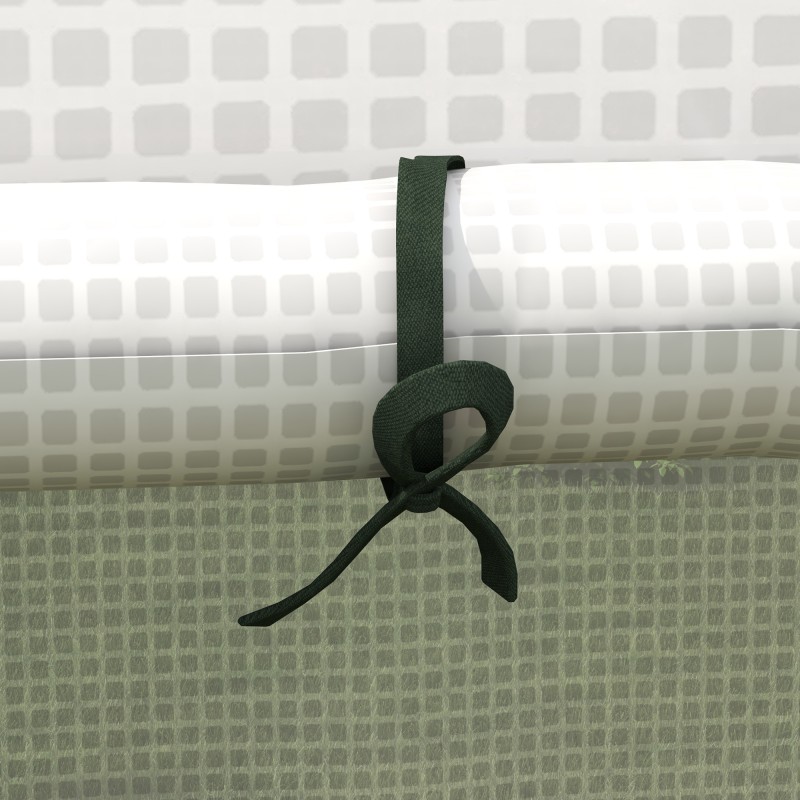 Kasvihuoneen suojapeite kasvitunneliin PE-muovia 140 x 143 x 190 cm valkoinen