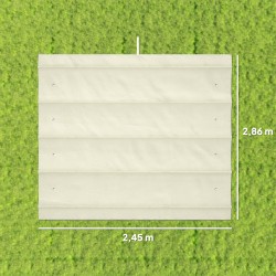 Paviljongin vaihtokate 2,85 x 2 m, polyesteri, kermanvalkoinen