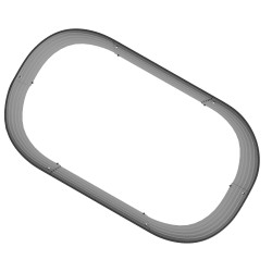 Korotettu viljelylaatikko puutarhaan, modulaarinen metallinen avopohja 105 x 62 x 30 cm, hopea