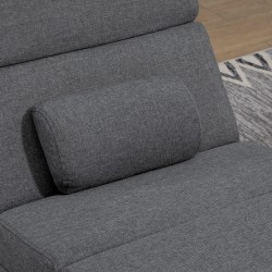 Hierontatuoli kokovartalo lepotuoli 8 värinäpistettä 5 tilaa 56x168x84 cm tummanharmaa