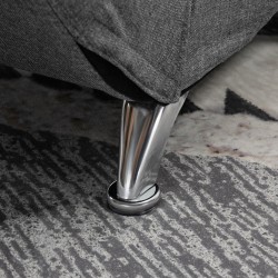 Hierontatuoli kokovartalo lepotuoli 8 värinäpistettä 5 tilaa 56x168x84 cm tummanharmaa