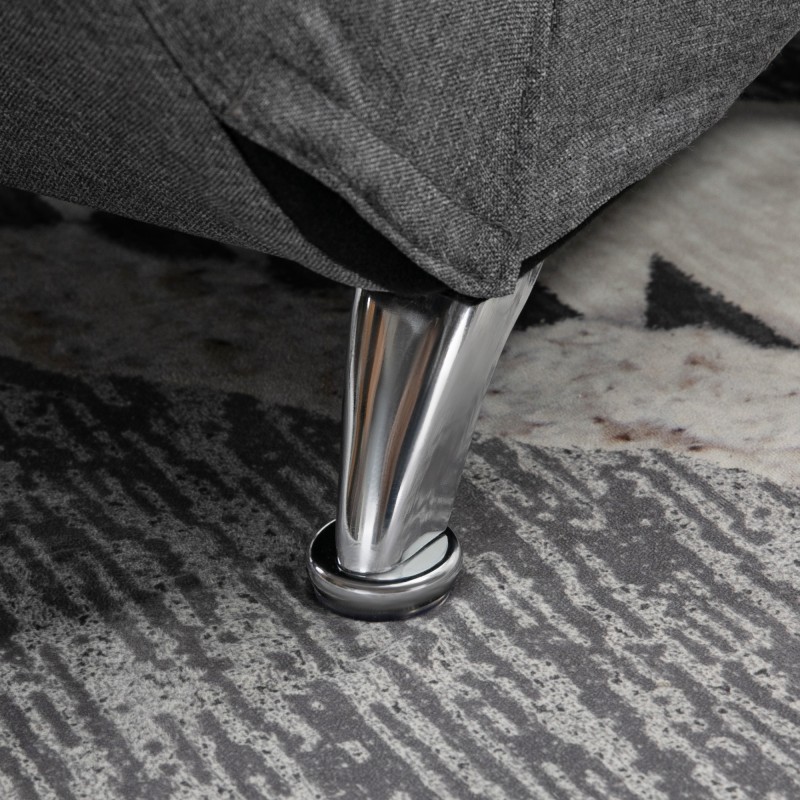 Hierontatuoli kokovartalo lepotuoli 8 värinäpistettä 5 tilaa 56x168x84 cm tummanharmaa