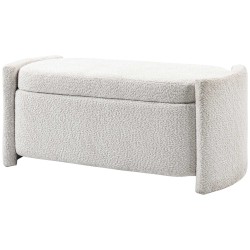 Säilytyspenkki eteiseen teddy sametti 105 x 44 x 45 5 cm creme beige