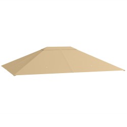 Pihakatoksen vaihtokatto 4 x 3 m polyesteri 397 x 297 cm khaki
