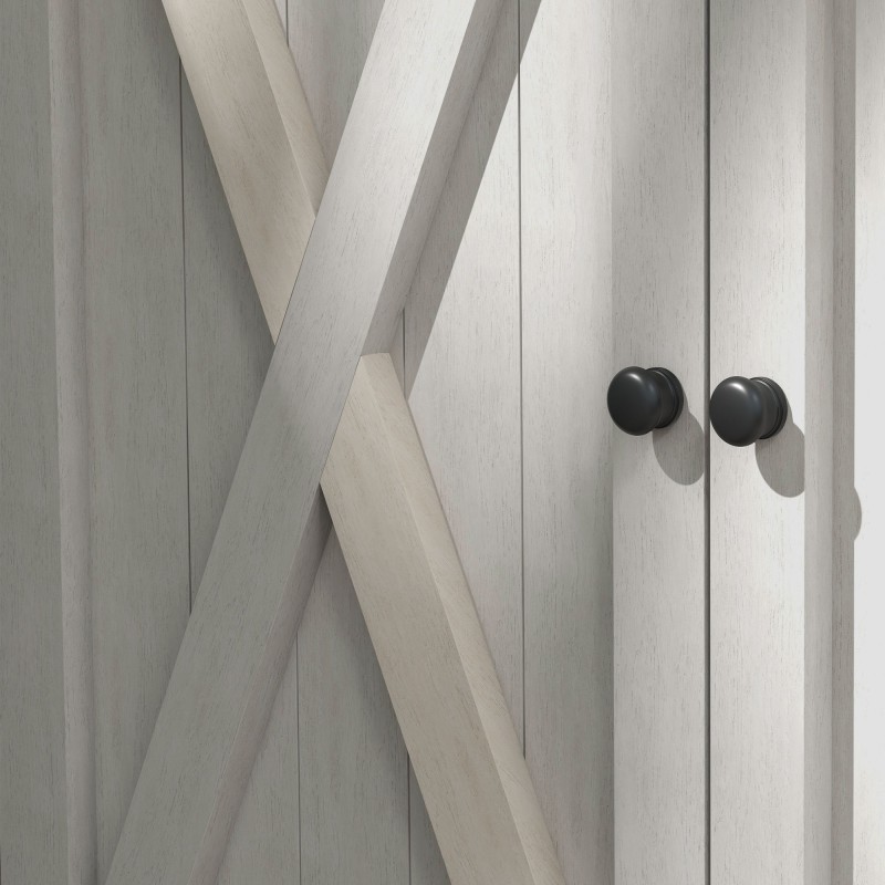 Puinen ulkosäilytyskaappi pihatyökaluille 110 x 55 x 117 cm, vaaleanharmaa