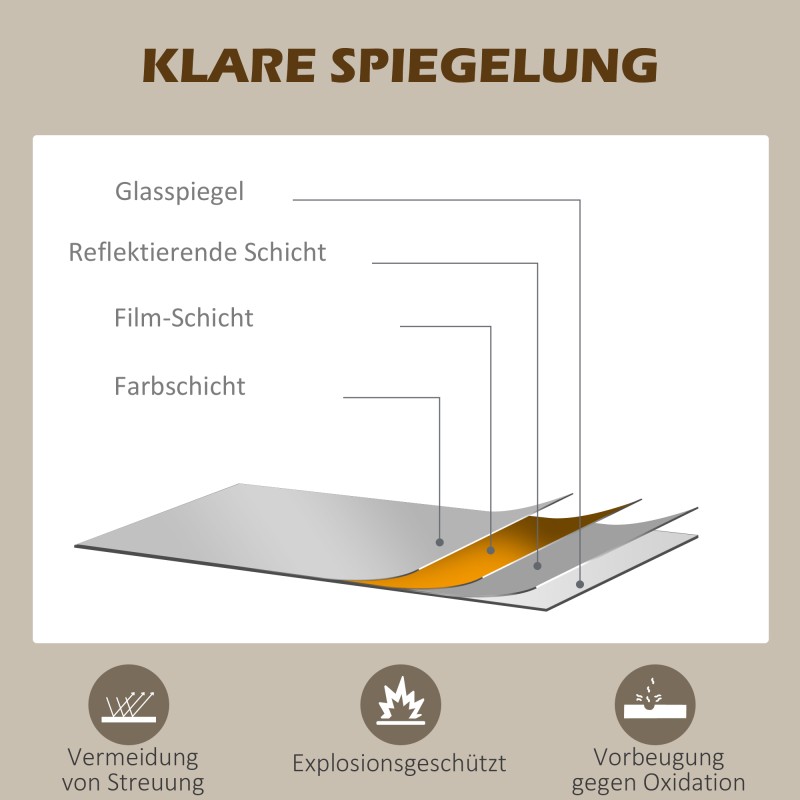 Seinäpeili kaareva ikkunaoptinen 65 x 110 cm alumiinikehys musta