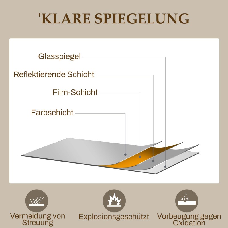 Seinäpeili kaari-ikkunamalli metallikehys 110 x 65 cm kulta