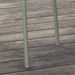 Puutarhatuoli ulkokäyttöön 4 kpl, teräs ja muovi, kantavuus 120 kg, vihreä