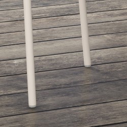 Ulkotuolit terassille 4 kpl, teräs ja muovi, 59 x 55 x 84 cm, harmaa