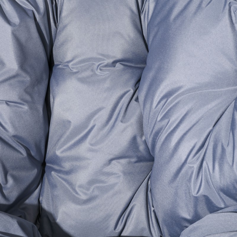 Ulkotuoli rottinkityylinen PE-rottinki teräsrunko 89x75x143 cm harmaa-musta