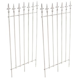 Käsintehty elisa säleikkösetti puutarhaan 2 kpl raudasta