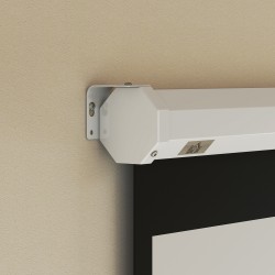 Valkokangas projektorille 85" 152 x 152 cm 1:1 4K HD, seinä- ja kattokiinnitys, valkoinen