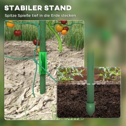 Köynnösteline kaarella ja linnunsuojaverkolla, teräs, 144 x 167 x 206 cm, vihreä