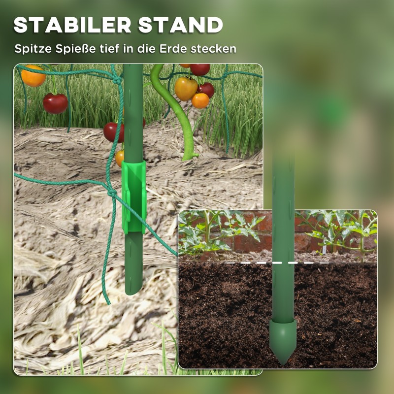 Köynnösteline kaarella ja linnunsuojaverkolla, teräs, 144 x 167 x 206 cm, vihreä