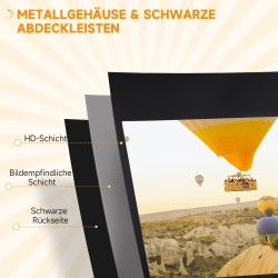 Valkokangas jalustalla 84" 16:9 186 x 105 cm HD/4K valkoinen