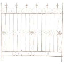 Rustiikit rautaiset puutarha-aidat mangoldi-mallissa, 4 kpl