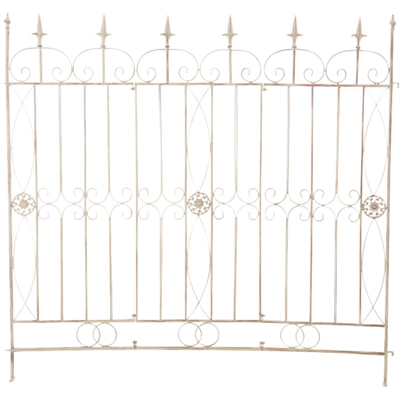 Rustiikit rautaiset puutarha-aidat mangoldi-mallissa, 4 kpl