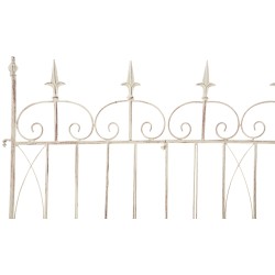 Rustiikit rautaiset puutarha-aidat mangoldi-mallissa, 4 kpl