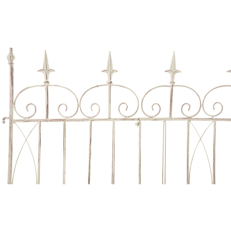 Rustiikit rautaiset puutarha-aidat mangoldi-mallissa, 4 kpl