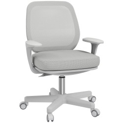 Ergonominen työtuoli toimistoon verkkoselkänoja säädettävä korkeus 44 56 cm harmaa