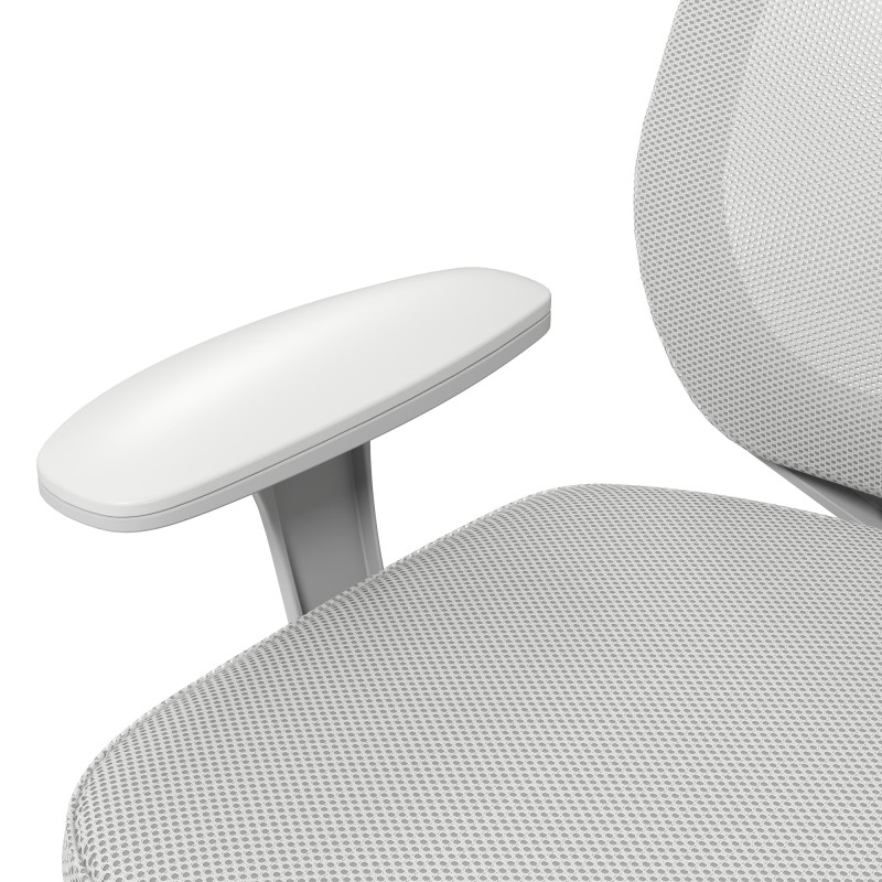 Ergonominen työtuoli toimistoon, verkkoselkänoja, säädettävä korkeus 44–56 cm, harmaa