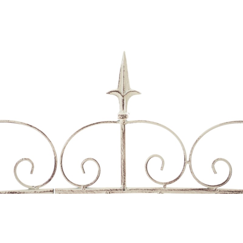 Rustiikit rautaiset puutarha-aidat mangoldi-mallissa, 4 kpl