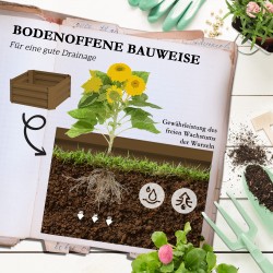 Korkea viljelylaatikko kiipeilytuella, teräs, avoin pohja, 61 x 61 x 140 cm, ruskea