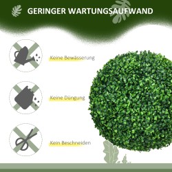 Keinotekoinen pallopensas UV-suojattu Ø40 cm, 2 kpl, vihreä, sisä- ja ulkokäyttöön