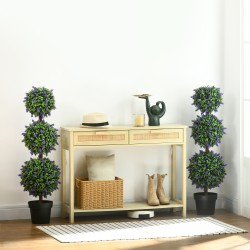 Keinotekoiset laventelikasvit ruukussa 110 cm, UV-kestävät, 2 kpl, vihreä