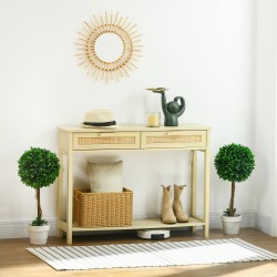 Keinotekoinen puksipensas ruukussa 2 kpl setti, palloksi leikattu, 60 cm, vihreä