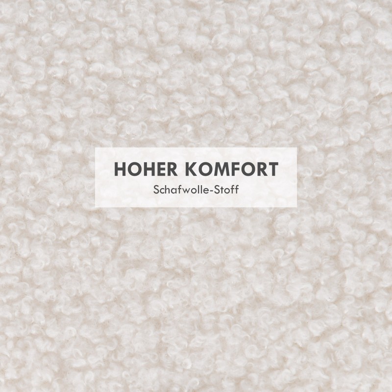 Säilytysrahi teddyfleece-kangas 56 x 56 x 42 cm käännettävä kansi valkoinen