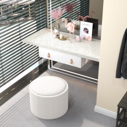 Säilytysrahi käännettävällä kannella, pellavakuosinen, 56 x 56 x 42 cm, creme/luonnonväri