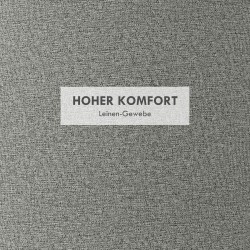 Säilytysrahi kääntyvällä kannella, pellavapintainen kangas, 56 x 56 x 42 cm, harmaa / tammi