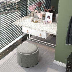 Säilytysrahi kääntyvällä kannella, pellavapintainen kangas, 56 x 56 x 42 cm, harmaa / tammi