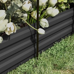 Korkea metallinen viljelylaatikko kasvinsuojaverkolla ja varjostuskankaalla 230x110x110 cm harmaa/musta/vihreä