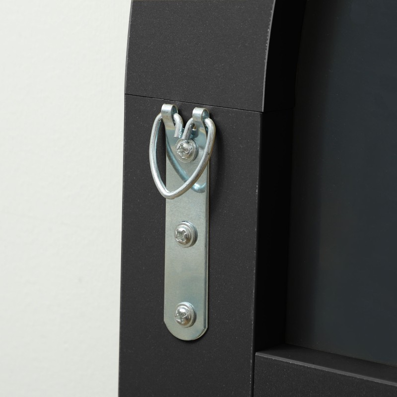 Kokovartalopeili raamiton lattia-/seinämalli 50x150 cm musta