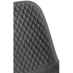 Moderni neljän tuolin setti pehmustetulla istuimella ja metallijaloilla