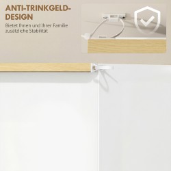 Kenkäkaappi eteiseen lastulevystä, 3 kääntyvää lokeroa, 18 paria, 72x26x112 cm, valkoinen–ruskea