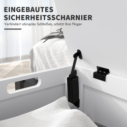 Säilytyslaatikko leluille ja vuodevaatteille, MDF, 81 x 40 x 46 cm, valkoinen