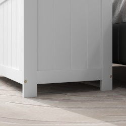 Säilytyslaatikko leluille ja vuodevaatteille, MDF, 81 x 40 x 46 cm, valkoinen