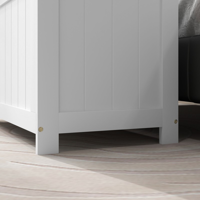 Säilytyslaatikko leluille ja vuodevaatteille, MDF, 81 x 40 x 46 cm, valkoinen