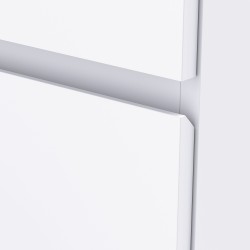 Laatikosto 4 laatikkoa puulevyä 55 x 33 x 80 cm valkoinen