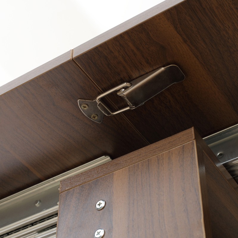 Jatkettava ruokapöytä 60–180 x 85 x 75 cm, ruskea puukuviolla