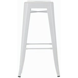 Metallinen pinottava baarijakkara teollisella tyylillä ja jalkatuella