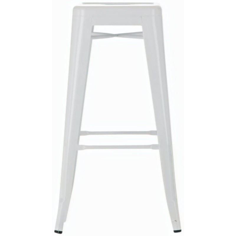 Metallinen pinottava baarijakkara teollisella tyylillä ja jalkatuella