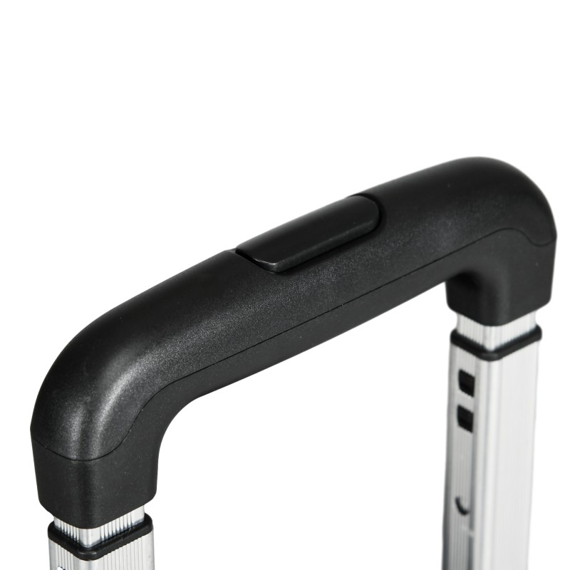 Portaikkovaunu / ostoskärry, taittuva, teleskooppikahva, 51 l, kantavuus 80 kg, musta