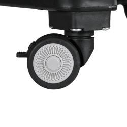 Portaikkovaunu / ostoskärry, taittuva, teleskooppikahva, 51 l, kantavuus 80 kg, musta